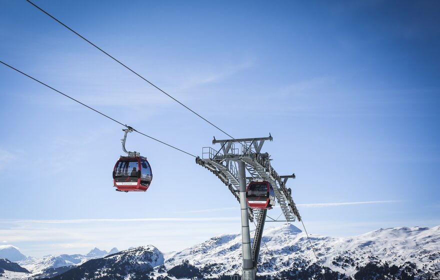 Gondelbahn Rothorn im Skigebiet Arosa Lenzerheide