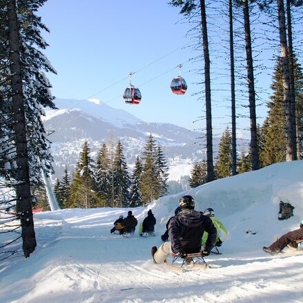 Schlittelpiste in Scharmoin-lenzerheide