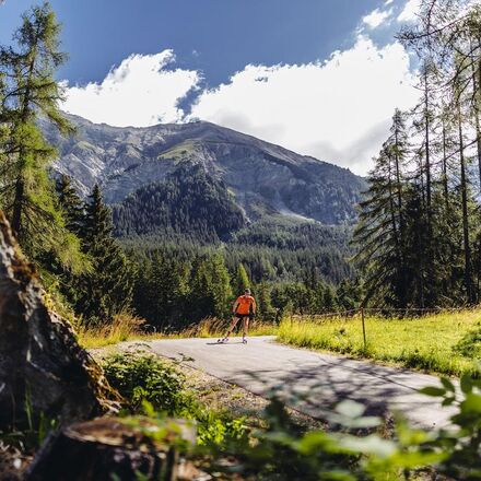 Biathlon Arena Lenzerheide Rollski Sommer | © Ferienregion Lenzerheide