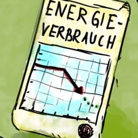 Cartoon Nachhaltigkeit-Energieverbrauch im Skigebiet Arosa Lenzerheide